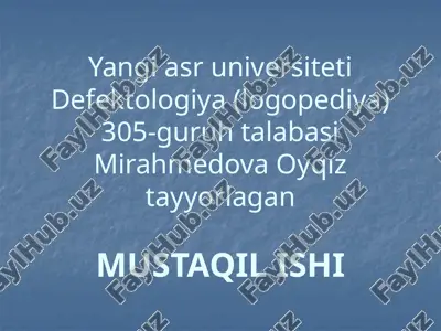defektologiya (logopediya) — PPTX