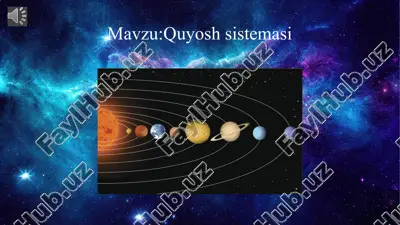 quyosh sistemasi — PPTX