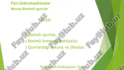 bosimli quvrlar — PPTX