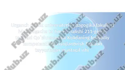 maktabgacha ta'lim tashkilotida kuzatuv kengash faoliyati — PPTX
