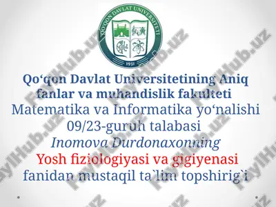 kun tartibi va uning ahamiyati — PPTX