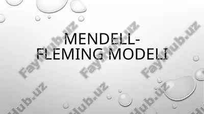 mundell-fleming modeli — PPTX