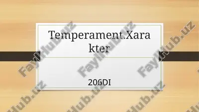 temperament.xarakter — PPTX