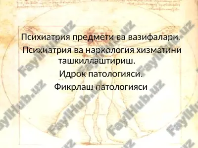 psixiatriya — PPT