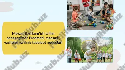 boshlang’ich ta'lim pedagogikasi — PPTX