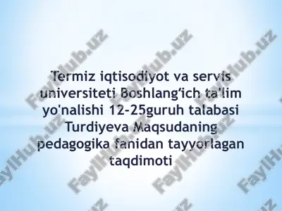 oiladatarbiya asoslari — PPTX
