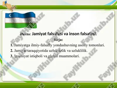 jamiyatfalsafasivainsonfalsafasi — PPTX