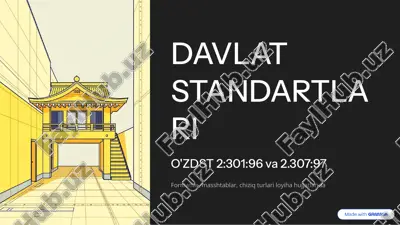 davlat standartlari o'zdst 2:301:96 va 2.307:97 — PDF