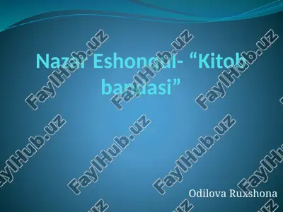 kitobbandasi — PPTX