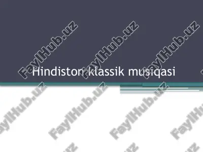 hindiston klassik musiqasi — PPTX