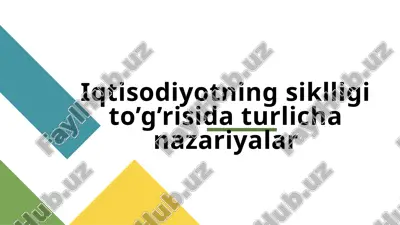 iqtisodiyotning siklligi — PPTX