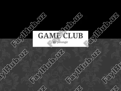 game club (biznes reja) — PPTX