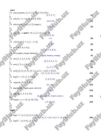 maple dasturiy paketidan foydalanish — PDF
