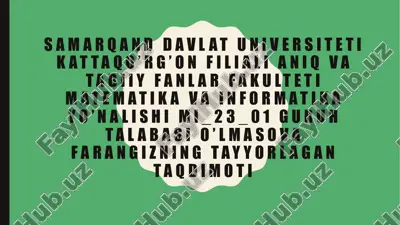 power pointda taqdimot strukturasi — PDF