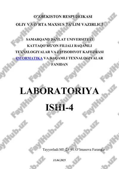 my.gov.uz platformasi bilan tanishish mavzusida hisobot — DOCX