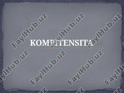 kompetensiya — PPTX