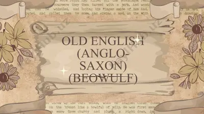 old english (anglo-saxon) (beowulf) — PPTX