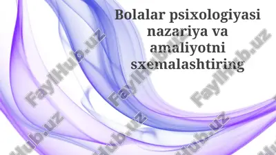 bolalar psixologiyasi nazariyasi va amaliyoti — PPTX