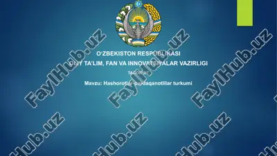 hashorotlar-pardaqanotlilarturkumi — PPTX