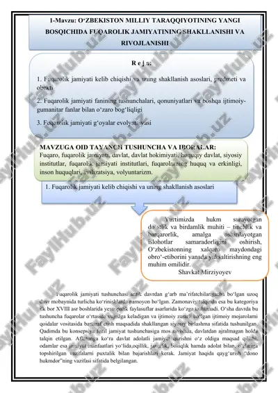 fuqarolik jamiyati — DOCX