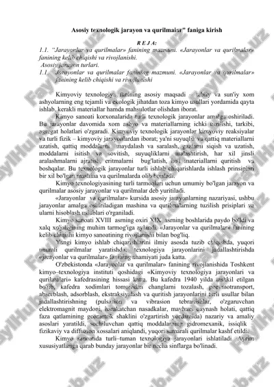 jarayonlar va qurilmalar — DOCX