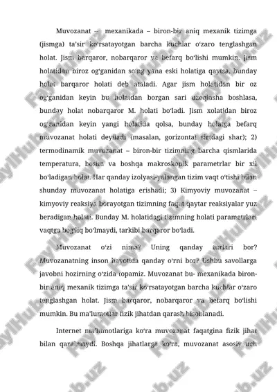 muvozanat — DOCX