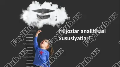 mijozlar analitikasi — PPTX