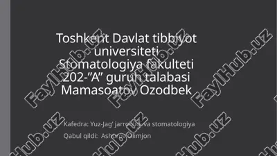 yuz mushaklar — PPTX