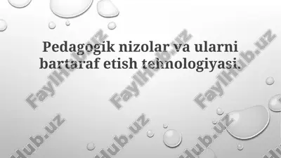 pedagogik mojaro — PPTX