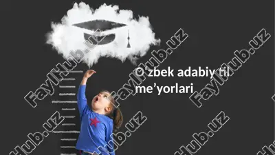 oʻzbek adabiy tilining meʼyorlari — PPTX