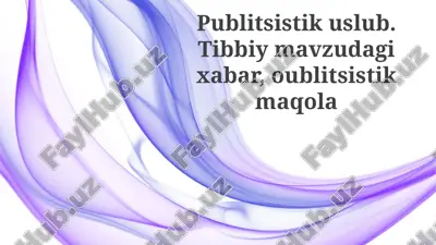 publitsistik uslub — PPTX