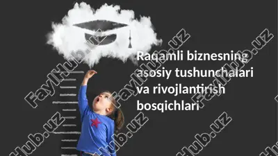 raqamli biznesning asosiy tushunchalari — PPTX