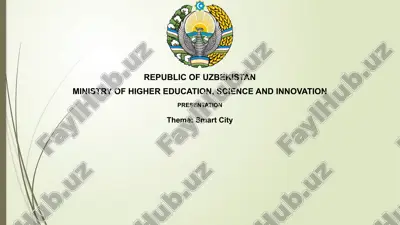 smart city presentation — PPTX