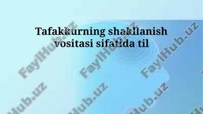 til va tafakkur — PPTX