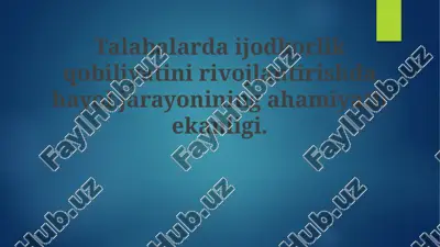 tasavvur jarayoni — PPTX