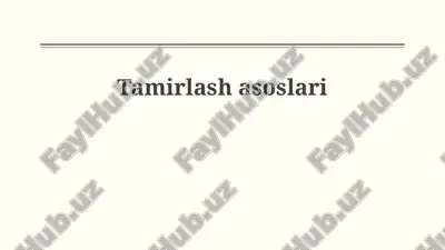 temperingning asosiy tushunchalari — PPTX