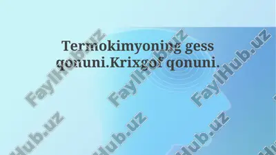 termokimyoninggessqonuni.krixgofqonuni — PPTX
