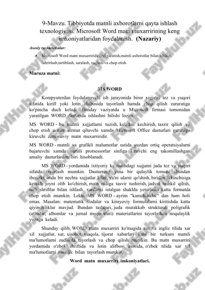 ms word — DOCX