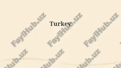turkey — PPTX