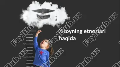 xitoyning etnik guruhlari — PPTX