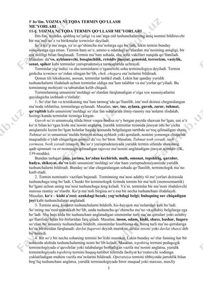 termin qo‘llash me’yorlari — DOCX