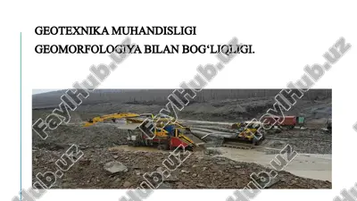 geotexnika muhandisligi — PDF