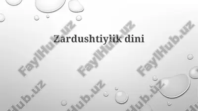 zardushtiylik — PPTX
