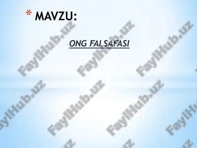 ong falsafasi — PPTX