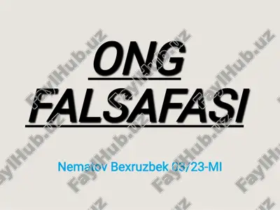 ong falsafasi — PDF
