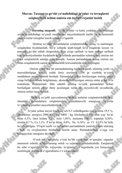 omixta emlar tayyorlash — DOCX