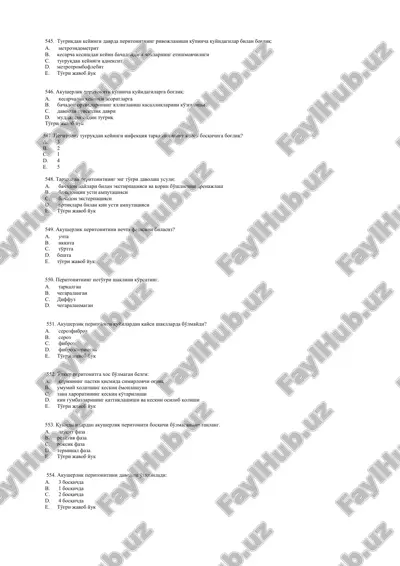 akusherlik peritoniti — DOCX