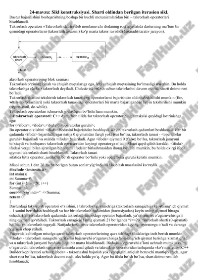 sikl konstruksiyasi — DOCX