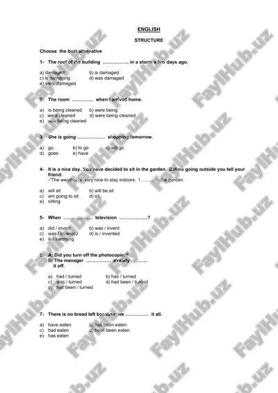 english language test — DOCX