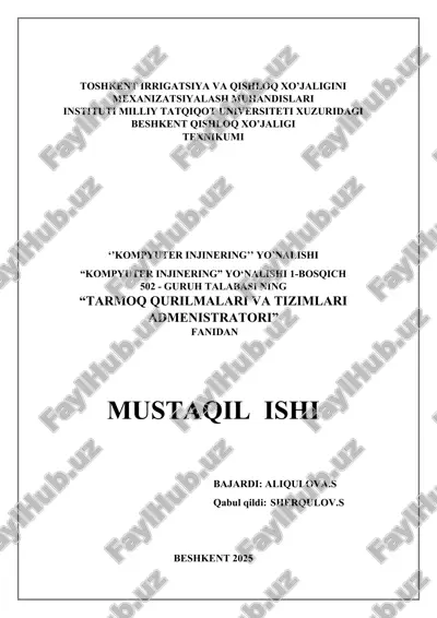 mobil aloqa tizimlarini ko‘rib chiqish — DOCX